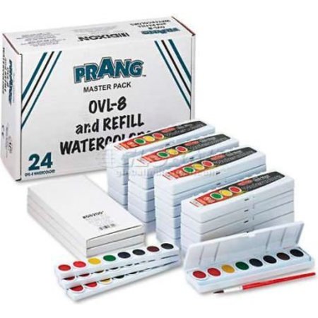 DIXON TICONDEROGA Prang DIX08020 Professional Watercolors, 8 Assorted Colors, Masterpack, 36/Set DIX08020***